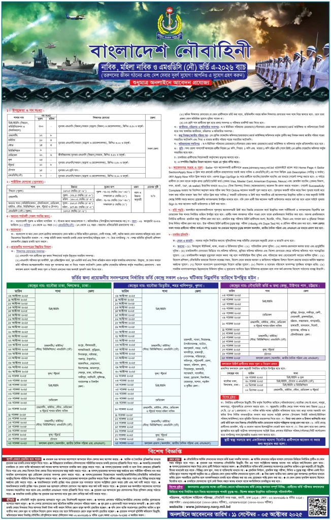 Bangladesh Navy Job Circular 2025