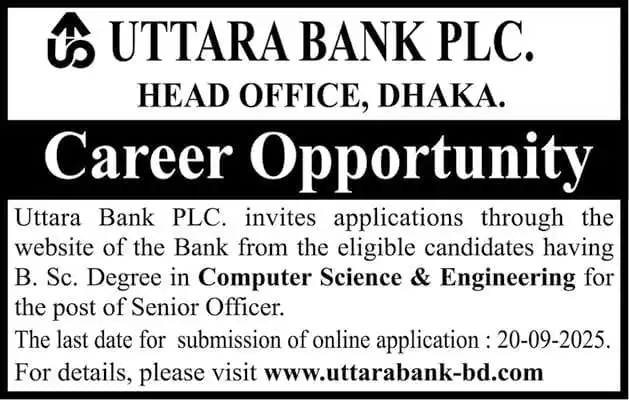 Uttara Bank Job Circular 2025